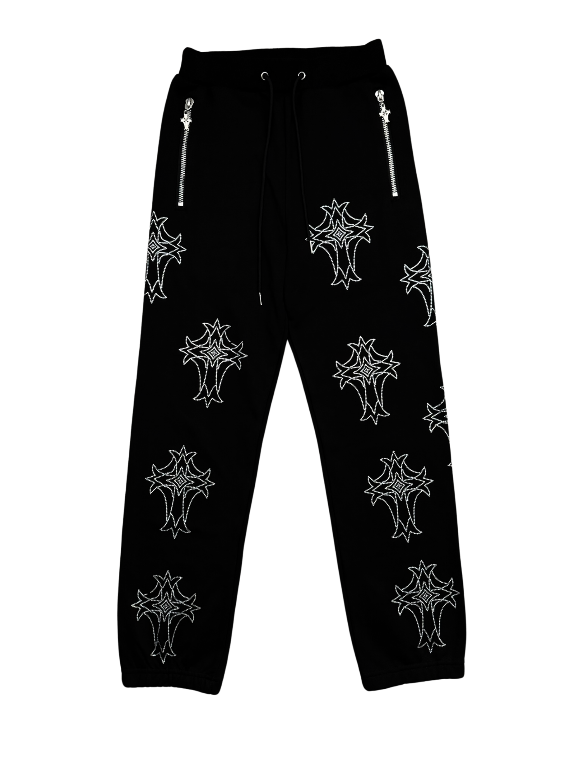 Royce Cross Rhinestone Sweatpants